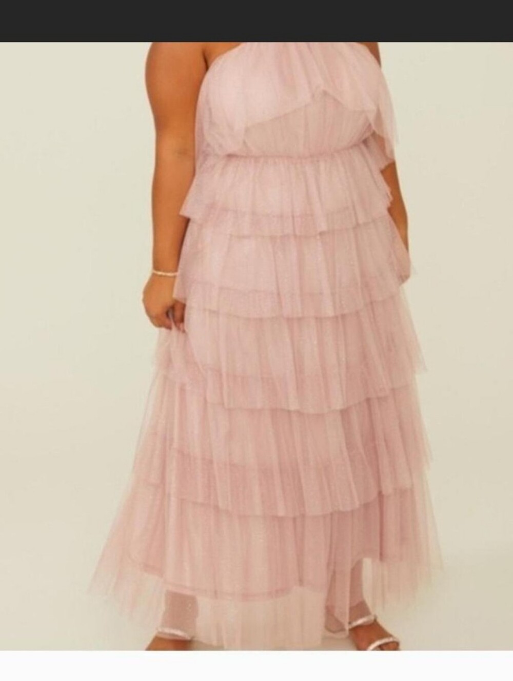 Arula Womens Pink Tiered Maxi Dress Size X NWT
